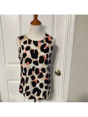 DKNY Multicolor Leopard
Print Blouse